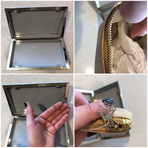 Charlotte Olympia Gray Zodiac Aquarius Box Clutch *NEEDS REPAIR* - Picture 8 of 8